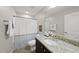 Bright bathroom features granite countertops, and a shower/tub combo with modern fixtures at 3001 Valleystone Dr, Cary, NC 27519