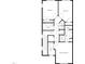 Upstairs floor plan featuring bedrooms, bathrooms, a walk-in closet, and laundry room at 3001 Valleystone Dr, Cary, NC 27519