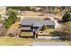 Expansive aerial view of the home showcasing the beautiful landscaping at 3030 Old Stage S Rd, Erwin, NC 28339