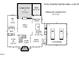Layout of home featuring 2-car garage, kitchen, dining, living, and bedroom dimensions at 306 Lochside Dr, Cary, NC 27518