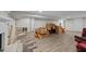 Unfinished basement featuring new floors, neutral colors and open space for future customization at 539 N Oneil St, Clayton, NC 27520