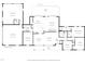 Detailed floor plan layout showcasing room dimensions and flow throughout the two-car garage home at 5705 Dean Ave, Raleigh, NC 27616