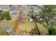 Expansive backyard with a pool, shed, lush lawn, and privacy fencing at 5811 Shawood Dr, Raleigh, NC 27609