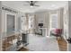 Versatile room currently used as a office, showcasing its adaptability at 5811 Shawood Dr, Raleigh, NC 27609