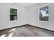 Corner bedroom featuring modern floors and views at 810 Cox Ave, Durham, NC 27701