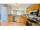 Beautiful kitchen with stainless steel appliances and granite countertops at 105 Cherry Grove Dr, Cary, NC 27519