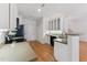 Kitchen with light granite countertops, white cabinets, and stainless steel appliances at 11003 Louson Pl, Raleigh, NC 27614