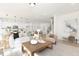 Spacious living room with modern kitchen at 111 Silver Moon Ln # 121, Clayton, NC 27527