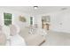 Bright main bedroom with neutral colors and large windows showing the outdoor scenery at 111 Silver Moon Ln # 121, Clayton, NC 27527