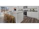 Kitchen with a island, stainless steel appliances, and breakfast bar seating at 1114 Centerview Drive, Nashville, NC 27856