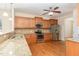 Well-equipped kitchen features stainless steel appliances and granite countertops at 115 Pecan Harvest Dr, Garner, NC 27529
