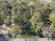 Aerial view of a home nestled among lush trees, with a glimpse of the surrounding neighborhood at 11801 Strickland Rd, Raleigh, NC 27613