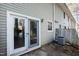 Backyard patio area, door to enter inside at 1248 Jamestown Ct, Cary, NC 27511