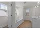 Clean main bathroom with separate tub and shower, and dual vanities at 1408 Weavers Trace Dr, Zebulon, NC 27597