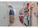 Spacious walk-in closet with shelving and ample storage space at 1408 Weavers Trace Dr, Zebulon, NC 27597