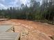 Backyard view shows large cleared lot ready for personalization near wooded area at 170 Cherry Bark Dr, Youngsville, NC 27596