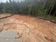 Backyard features a spacious cleared lot with soil barrier to wooded area at 170 Cherry Bark Dr, Youngsville, NC 27596