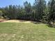Expansive backyard featuring a lush lawn and a view of the surrounding trees and neighboring modern home at 170 Cherry Bark Dr, Youngsville, NC 27596