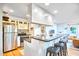 Modern kitchen featuring stainless steel appliances, granite countertops, and an open design at 1921 Clark Ave # 105, Raleigh, NC 27605