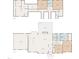 Detailed floor plans of the home's first and second floor feature bedrooms, living room, and garage at 209 Ashmore Ln, Rocky Mount, NC 27804