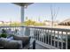 Relaxing porch view showcasing outdoor seating and the neighborhood landscape at 2477 Englemann Dr # 370, New Hill, NC 27562