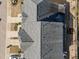 Bird's eye view of rooftops and driveways of townhomes with parking at 2523 Spring Oaks Way, Raleigh, NC 27614