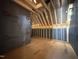 View of the attic featuring wood framing, with a pitched roof and unfinished walls at 2957 Wexford Pond Way, Wake Forest, NC 27587