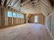 Bedroom framing featuring exposed beams and large window framing for natural light at 2957 Wexford Pond Way, Wake Forest, NC 27587