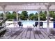Outdoor pool with ample chairs for lounging with pergola shade at 335 Bridgegate Dr, Cary, NC 27519