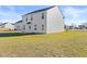 A spacious backyard featuring green grass and great outdoor possibilities at 41 Alderman Ct # 2, Dunn, NC 28334
