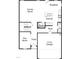 Detailed first floor plan featuring a 2-car garage, kitchen, and Gathering room at 41 Alderman Ct # 2, Dunn, NC 28334