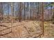 A wooded backyard offers natural beauty and privacy at 501 Hiddenbrook Dr, Durham, NC 27703