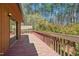 Spacious wooden deck perfect for entertaining in a nature setting at 501 Hiddenbrook Dr, Durham, NC 27703
