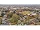 Aerial view featuring tree-lined streets and proximity to parks and urban spaces at 529 Hillcrest Ave, Burlington, NC 27215