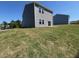 New construction backyard with newly planted grass at 837 Kenyon Spring Dr, Zebulon, NC 27597