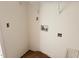 Unfinished utility room with hookups awaits your personal design touch for functional laundry space at 837 Kenyon Spring Dr, Zebulon, NC 27597