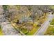 A beautiful aerial view showcases the property with lush greenery, mature trees, and a neighborhood setting at 901 Emory Ln, Raleigh, NC 27609