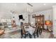 Inviting dining area next to the living area with a decorative hutch and seating for six at 101 Maroon Ct, Raleigh, NC 27610