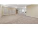 Carpeted basement featuring closets, neutral walls, recessed lighting, and built in shelving at 113 Valley Ln, Pittsboro, NC 27312