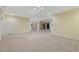Large basement with recessed lighting, carpet, and neutral walls, offering versatile space at 113 Valley Ln, Pittsboro, NC 27312