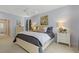 Comfortable bedroom with a plush bed, and neutral decor, offering a relaxing retreat at 113 Valley Ln, Pittsboro, NC 27312