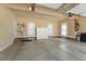 Spacious garage with ample storage, natural light, and convenient access for parking and projects at 113 Valley Ln, Pittsboro, NC 27312