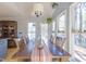Dining room featuring a wood table, six chairs, and natural light at 116 Lakeshore Dr, Durham, NC 27713