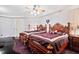 Bedroom featuring 2 beds, ceiling fan, plantation shutters, and recessed lighting at 119 Cardinal Crest Ct, Pittsboro, NC 27312
