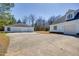Long driveway showing detached garage at 119 Cardinal Crest Ct, Pittsboro, NC 27312