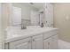 The bathroom boasts a double sink vanity with plenty of counter space and storage cabinets beneath at 12 Montcrest Dr, Durham, NC 27713