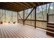 A partially covered deck provides a shady retreat at 12 Montcrest Dr, Durham, NC 27713