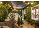 The converted room includes a tent, greenery, and string lights at 12 Montcrest Dr, Durham, NC 27713