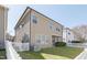 Large backyard with a white picket fence, perfect for outdoor activities and relaxation at 125 Station Dr, Morrisville, NC 27560