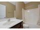 Bathroom featuring vanity and bath with white tub at 125 Station Dr, Morrisville, NC 27560